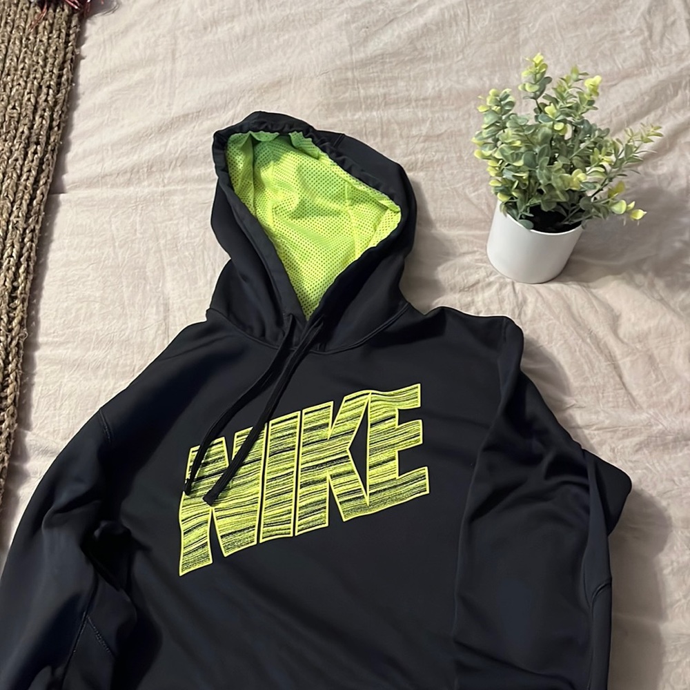 Black and Yellow Nike hoodie